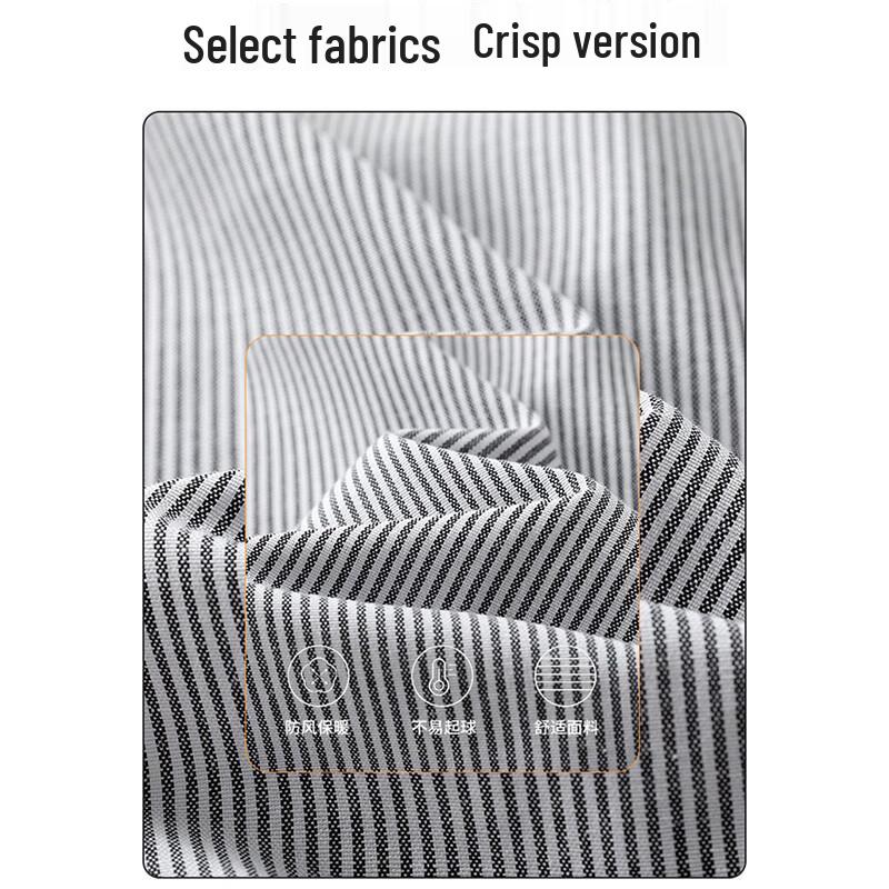 Wassup Sohot Men's Retro Striped Long-Sleeve Shirt