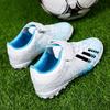 Children's Football Shoes Teens Boys Girls Students Kids TF Shredded Nails Velcro Training
