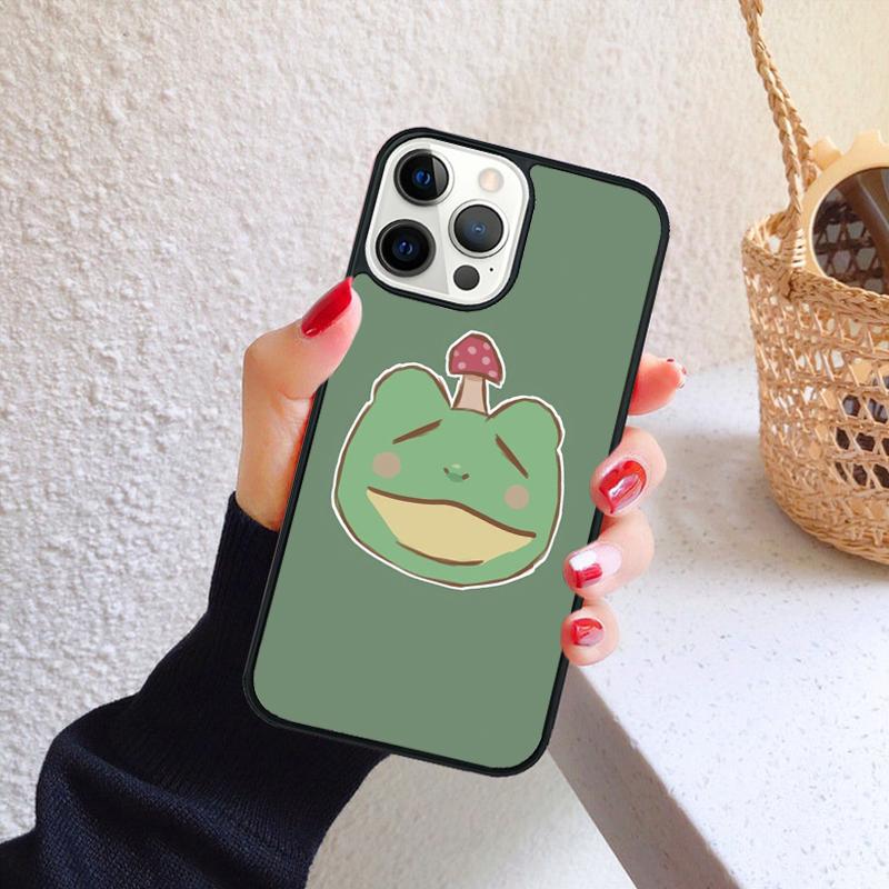 

mushroom frog Phone Case for iPhone 17 Air 16 PRO MAX 15 14 PLUS 12 11 13 Back Cover Fundas Shell coque iPhone 17Air