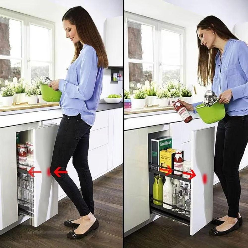 1/3Pcs Anti-collision Door Stopper Buffer Stainless Steel Touch Damper Drawer Cabinet Bouncer