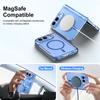 For iPhone Duo Ultra 18 Fold Case Transparent Magnetic Wireless Charging Hinge With Tempered Film Shockproof Cover Accessories