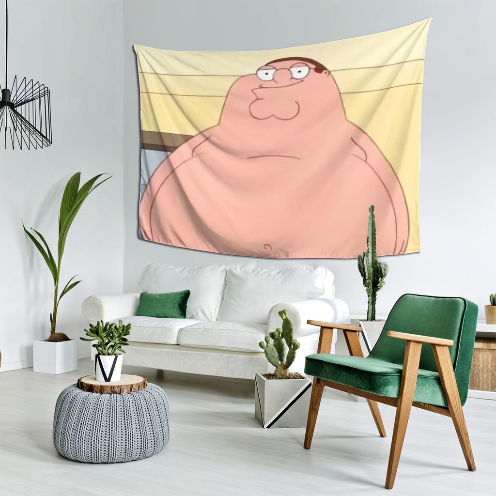 VIKAMA Parody Cartoon Character Printed Tapestry Suitable For Living Room Bedroom Outdoor Party Home Decoration Wall Hanging