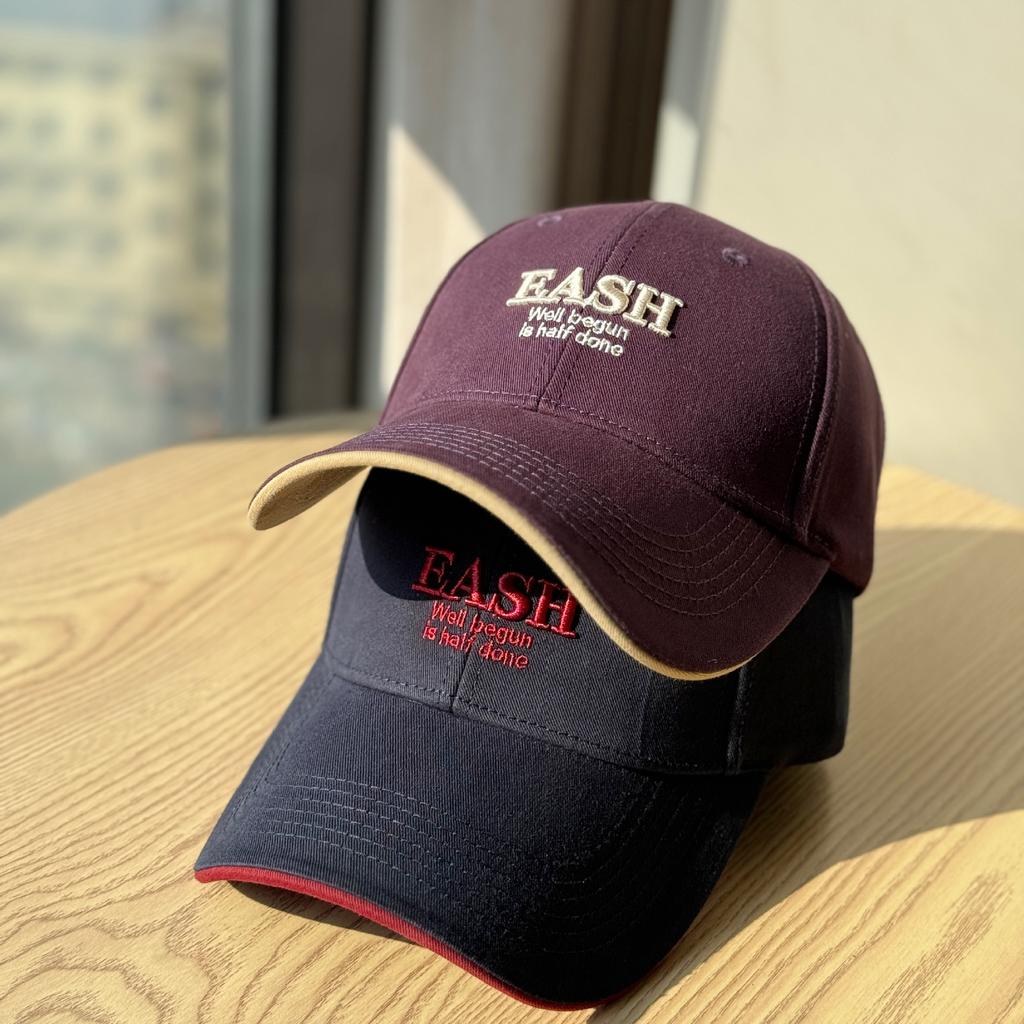 Fashion Hat hat, summer baseball cap, women's face-enhancing small letter embroidered baseball cap, soft top, sun protection, sunshade, spring