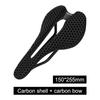 TOSEEK Short Nose 3D Printed Carbon Saddle 7x9mm Carbon Rails Breathable Honeycomb Road MTB Bicycle Seat Ultralight Racing Model