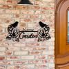 Custom Metal Garden Sculpture, Personalized Outdoor Sign & Wall Art Decor