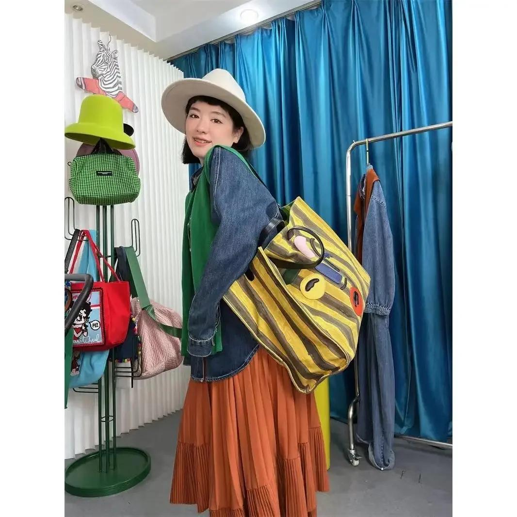 

Холщовая женская сумка-тоут, новая, вместительная, модная, на молнии, мягкая, винтажная, для девочек, сумка через плечо, сумка для транспортировки