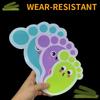Korean Be Careful on The Steps Stickers Anti Slip Ground Lovely Feet Decorative School Kindergarten Smiling Face Cartoon Posters