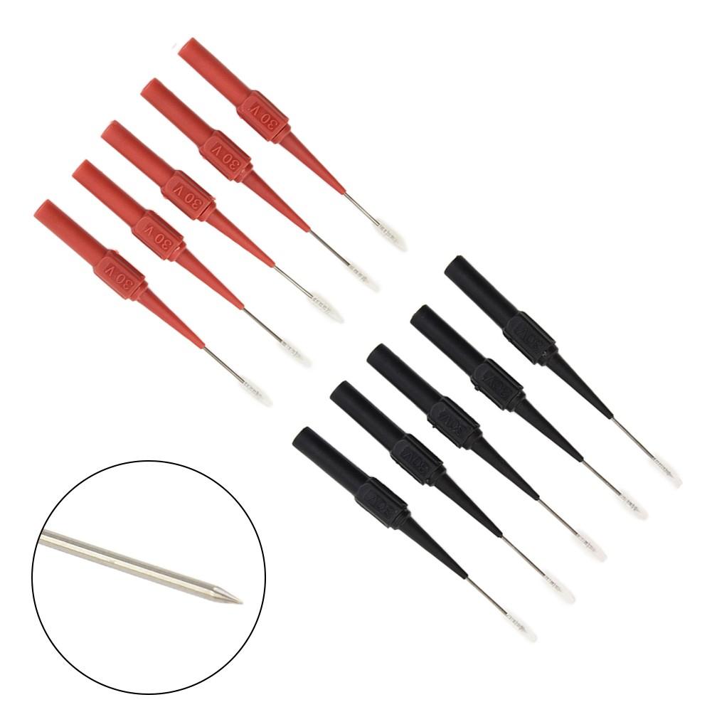 10 sondes de test de 1,0 mm, pince de mesure, sondes de test en cuivre, fiche