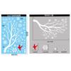 Snowflake Scene Christmas Window Stickers: Holiday Atmosphere Glass Decor