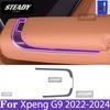 För Xpeng G9 2022-2024 Bilinteriör Mittkonsol Transparent TPU Färgskyddsfilm Klistermärke mot repor LCD-skärm PPF-film