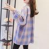 Navava Men Casual Check Loose Fit Long Sleeve Shirt Nb2050