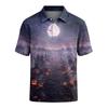 Men's Short Sleeve Loose Fit Casual Top for Halloween Party Versatile Daily Wear