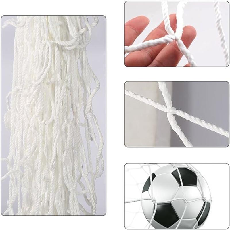 Football Net For Soccer Goal Post Junior Sports Training 3m X 2m 1.2m X 1.8m Football Net Foldable Portable Soccer Net Kids