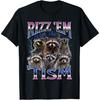 HYETYDV Autism Funny Rizz Em with The Tism Meme Autistic Racoon T-Shirt