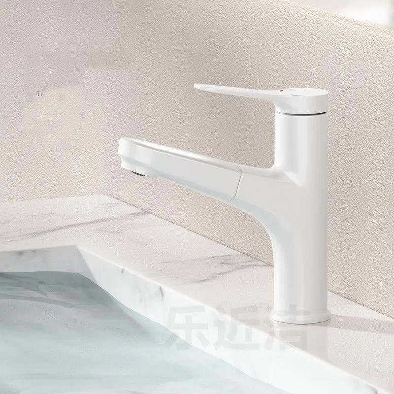 Black Bathroom Washbasin Faucet Pull Out Kitchen Sink Faucet Hot and Cold Water Kitchen Sink Mixer Faucet Bathroom Accessories
