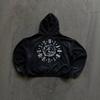 European and American High Street Dark Wind Hooded Zipper Sweater Men's and Women's Four Seasons Trendy Brand Street Retro Loose Coat