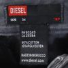 Diesel Striped Pattern Pants W34 Gray Men's Used