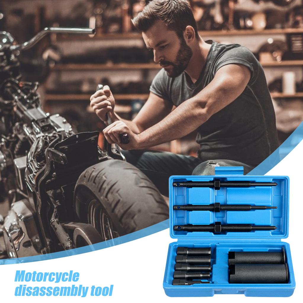 Efficient 12pcs Motorcycle Inner Bearing Puller Extractor Set for Quick and Easy Wheel and Generator Bearing Extraction