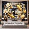 Decorative Artwork (5) Theme Personalized Tapestry Custom Name Text Wall Hanging Tapestry Home Background Decoration