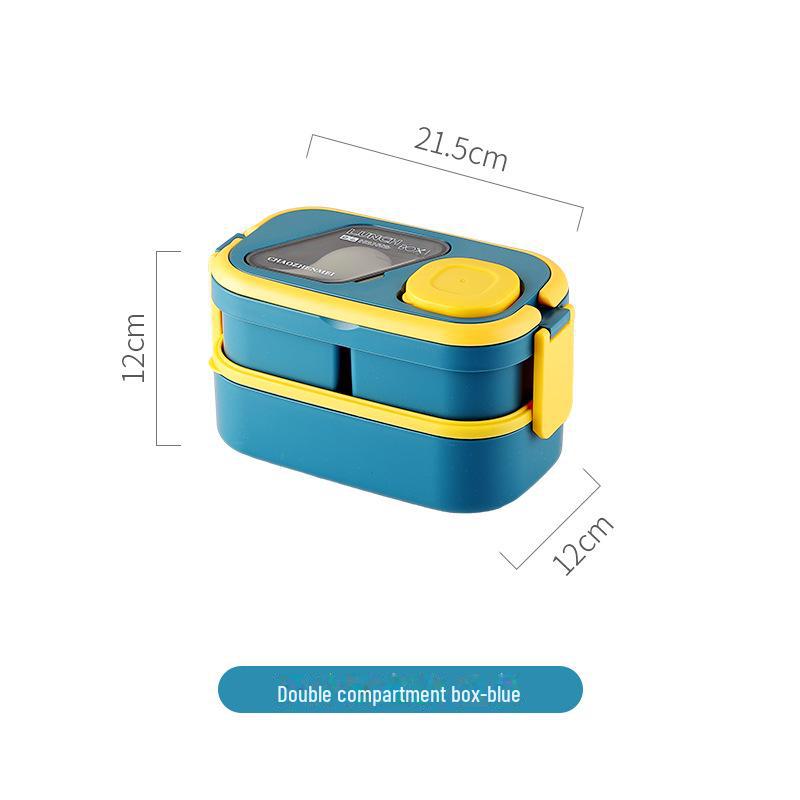 Microwave-Safe Multi-Layer Lunch Box with Cutlery and Food-Grade Fresh-Keeping Box