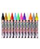 TOMSING Erasable Highlighter Pen Fluorescent Liquid Chalk Fluorescent Board Easy To Wipe Ideal for LED Menu Window and Multiple Materials 12-Color