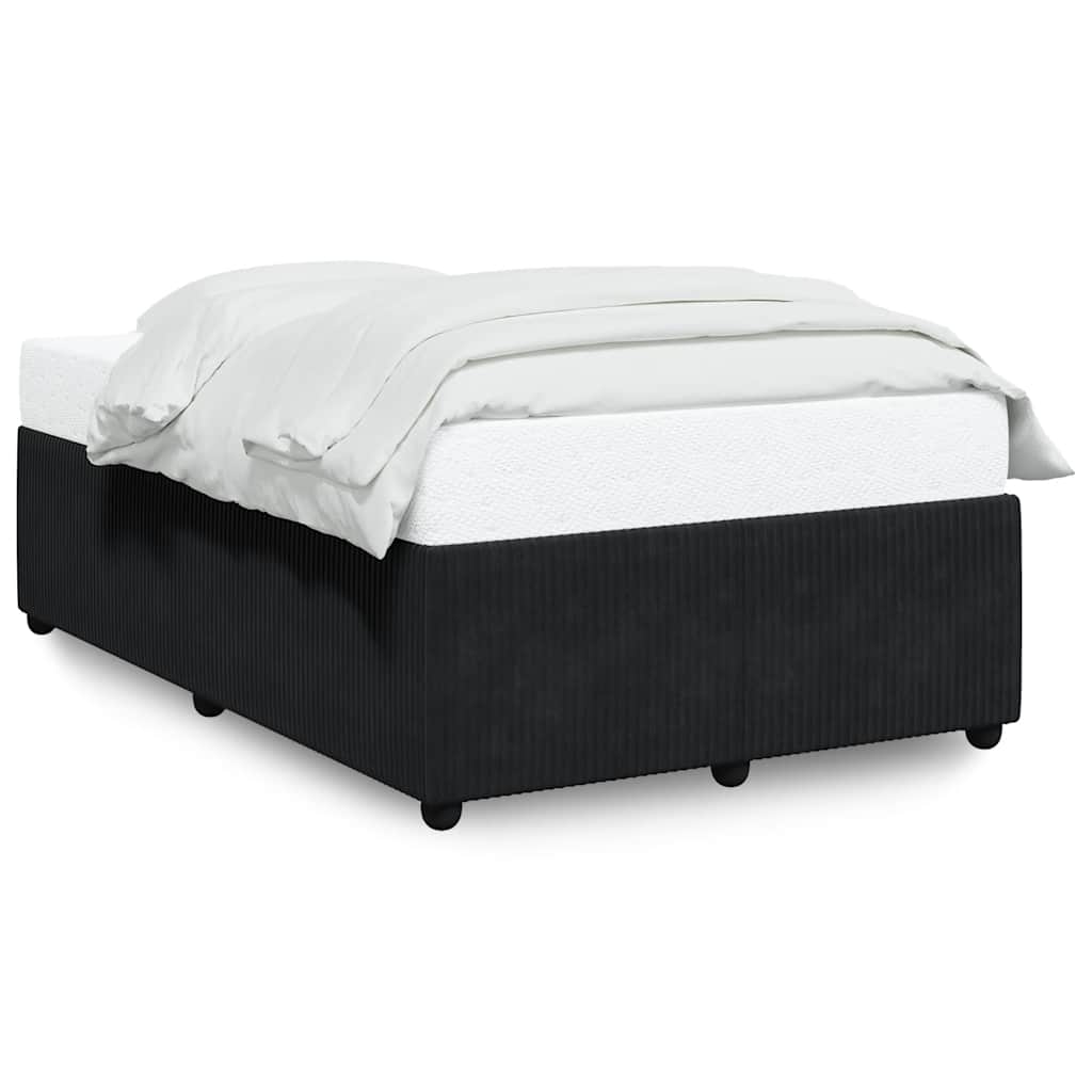 Bed Frame Without Mattress Black 120 X 190 Cm Velvet