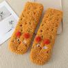 1pair 3D Cartoon Coral Fleece Socks Funny Fluffy Thicken Floor Socks Creative Casual Socks  Winter