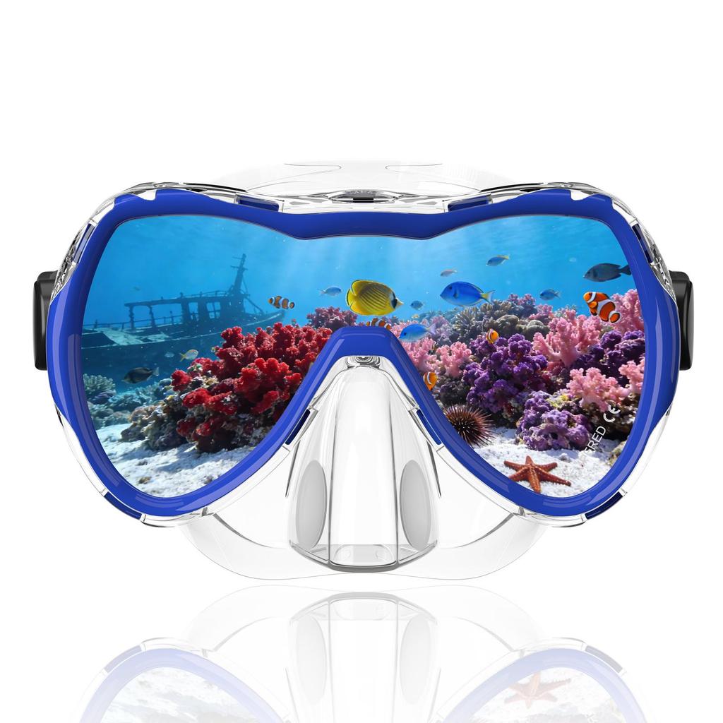 Silicone Tempered Glass Snorkel & Diving Mask