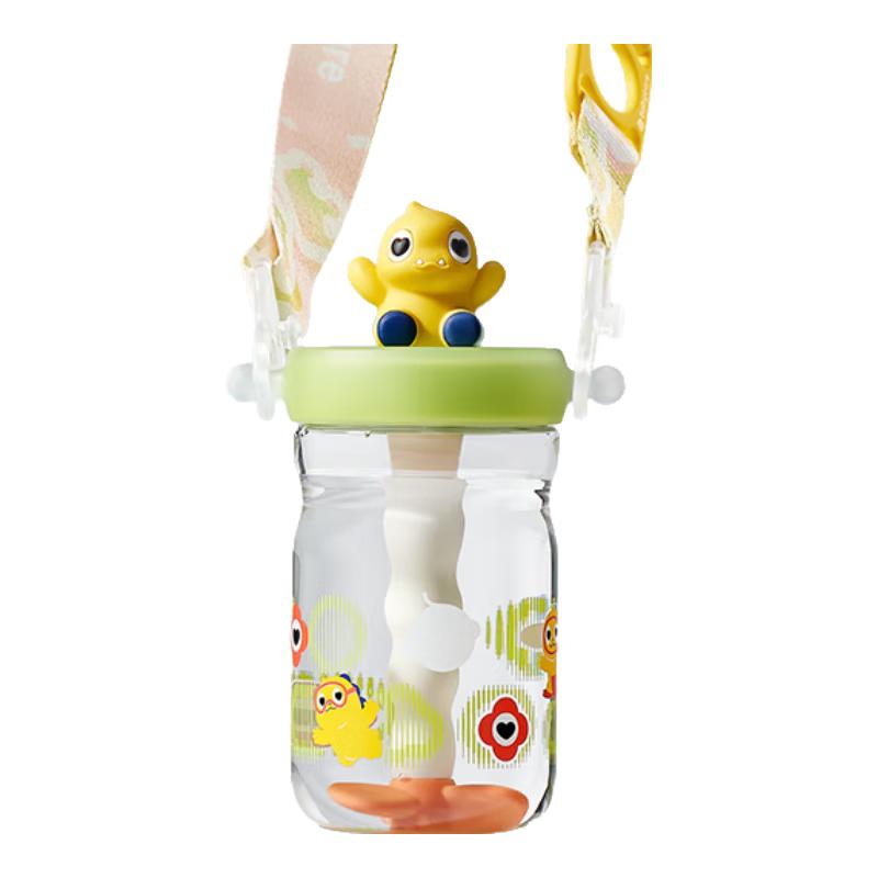 Babycare Dinosaur Straw Water Bottle