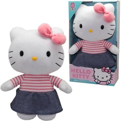 Peluche - GPTOYS - HELLO KITTY - HKT131 - Modello vestito in denim - 30 cm - Dai 3 anni