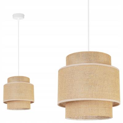 Lampa Wisząca, Żyrandol Sufitowy, Abażur, Boho Juta