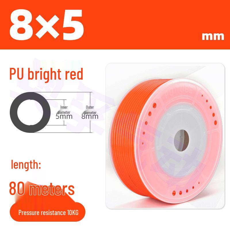 Transparent PU Air Hose for Compressors: Sizes 3-22mm