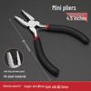 High-Quality Precision Needle Nose Pliers - 5 & 6 Inch, Handmade Jewelry Pliers, Round Bent Flat Nose, Toothless Design