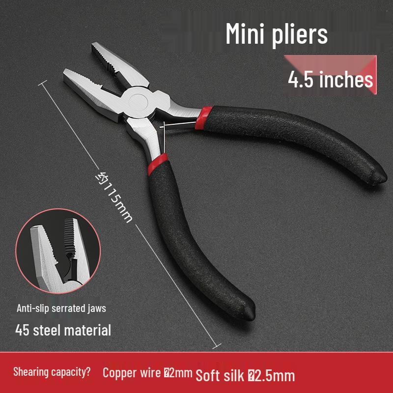 High-Quality Precision Needle Nose Pliers - 5 & 6 Inch, Handmade Jewelry Pliers, Round Bent Flat Nose, Toothless Design
