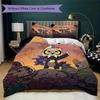 Cartoon Owls and Monsters Pattern Bedding,Quilt Set Quilt Cover Pillowcase Home Birthday Gift (1*duvet cover+2*pillowcase,without core)ZSJT0917245