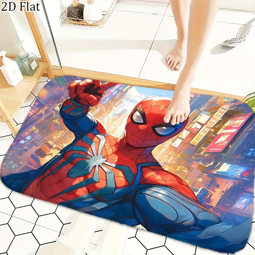 1pc Flannel Mat Marvel Superheroes Bathroom Mat, Multi-Size, Multi-Functional Daily Use, Suitable for Bathroom, Entrance, Laun