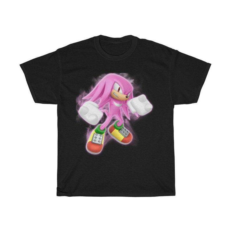 Super Knuckles the Echidna Heavy Cotton Black Tee 120