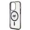Etui Do iPhone 15 Pro Max Karl Lagerfeld MagSafe Choupette's Head Przezroczyste