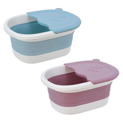 Bacinella Pieghevole PP per Piedi Barile per Pediluvi Vasca da Bagno Lavabo con Massaggio ai Sassolini Secchiello per Pediluvi Spa Sauna
