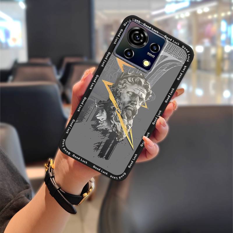 Phone Pouch Dirt-resistant Phone Case For ZTE Blade V50 Vita Graffiti Soft case Durable Anti-knock Silicone Cartoon Cute