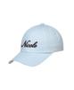 Nigaennikol Nicole Lettering Ball Cap_Sky Blue Brown