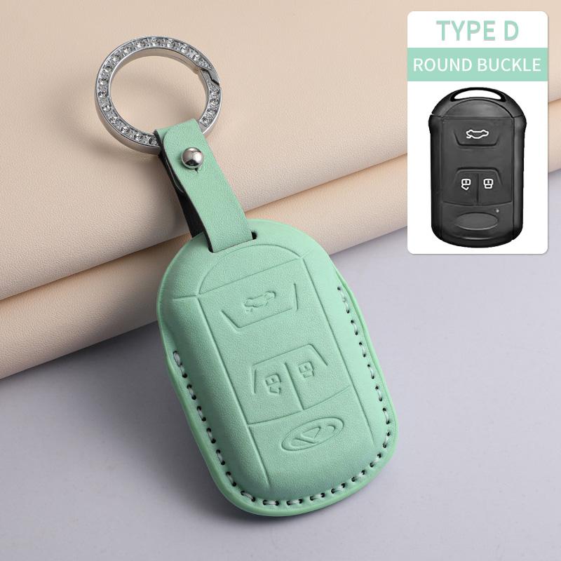 For Chery Tiggo 5 7 8 Tiggo 8 3x Arrizo 5 6 Pro Gx 5x EQ7 Jaecoo J7 7 J8 Omoda 5 C5 PU Car Keychain Shell Holder Car Accessories