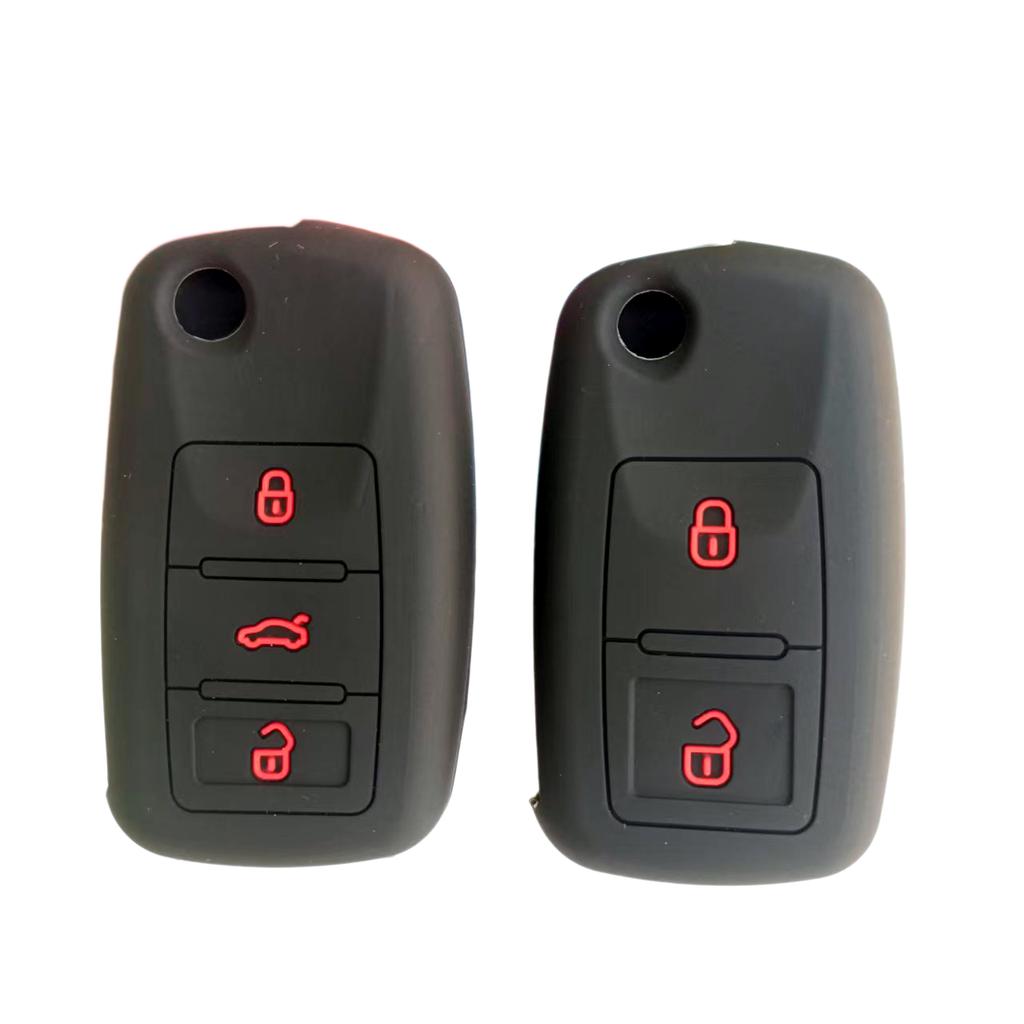 Silicone Key Cover For Seat Ibiza Leon Car Styling Key Holder Remote Flip Key Fob Protector Case
