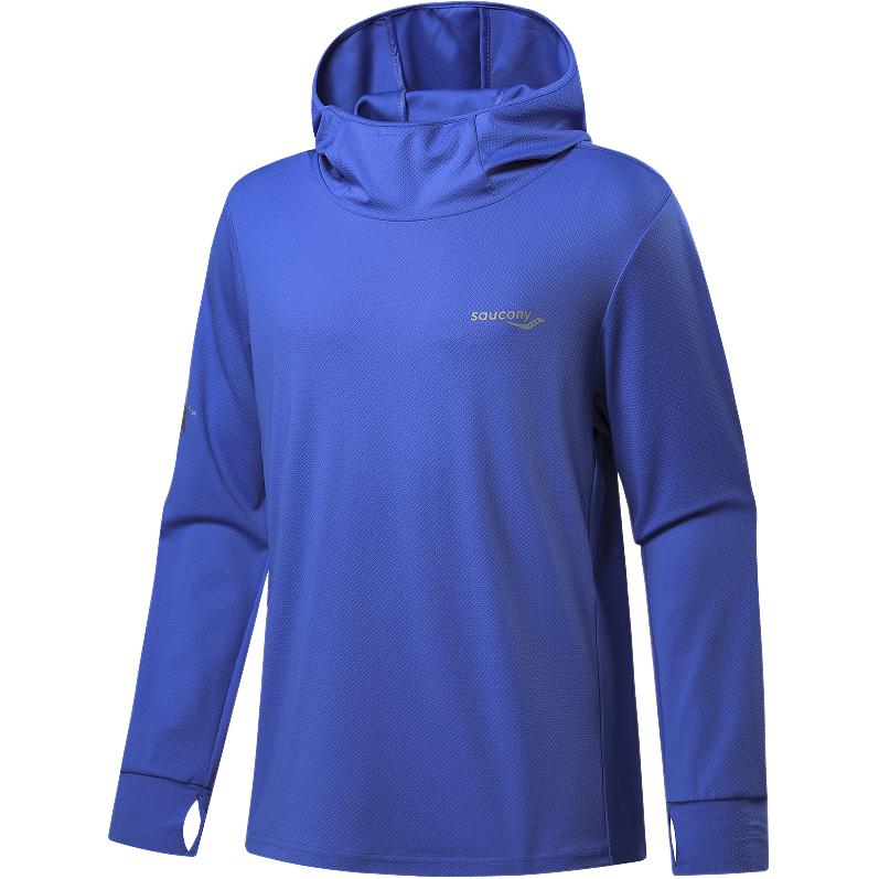 SAUCONY Повседневный пуловер с капюшоном, мужская толстовка с длинным рукавом SC2230122A-BL02 2XL