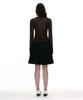 Partimento Woman Belted Pleated Skirt_Navy