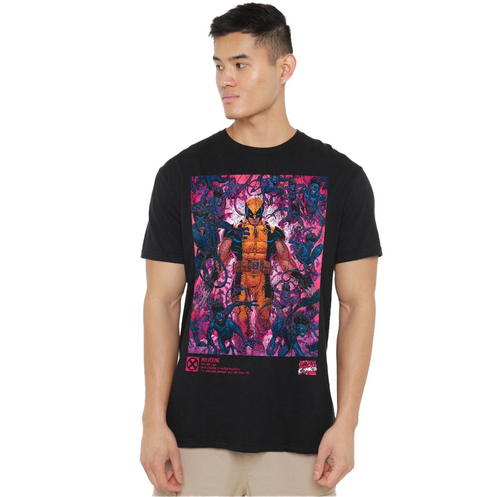 Marvel Unisex Adult Wolverine Nightcrawler T-Shirt