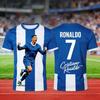 26-year-old Ronaldo 3D Printed Football Sports Shirt - Suitable for Both Men and Women, Summer Sports Breathable T-shirt