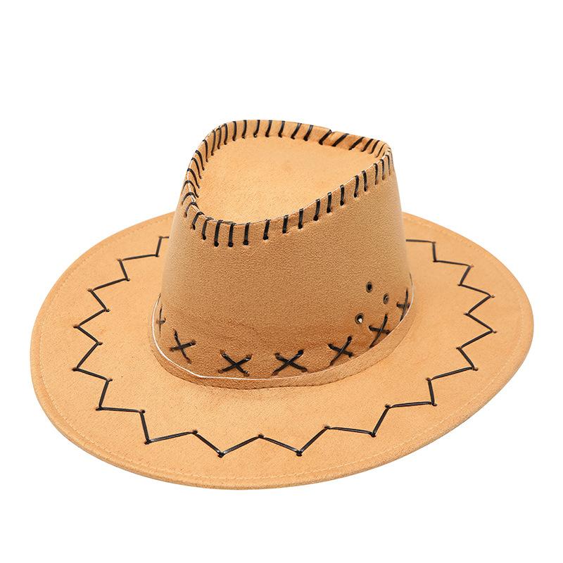 Western cowboy hat men's summer outdoor visor grassland Mongolian hat knight hat travel hat stage prop hat women
