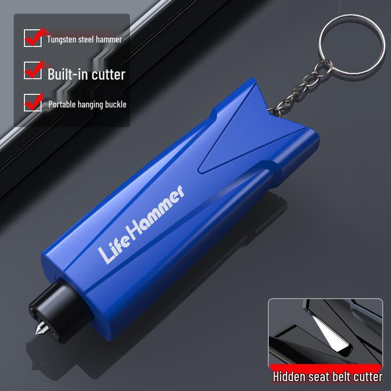 Multifunctional Car Safety Hammer with Seatbelt Cutter