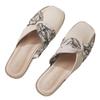 Evening Breeze Sheepskin Backless Pointed Toe Flat Slippers for Women